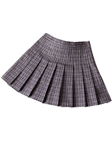 xxxiticat Women's Korean High Waist Plaid Skort xxxiticat Women's Korean High Waist Plaid Skort